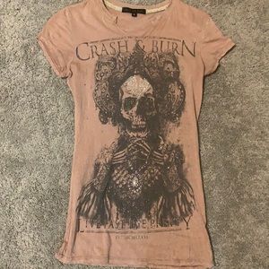 Distressed Crash & Burn t-shirt